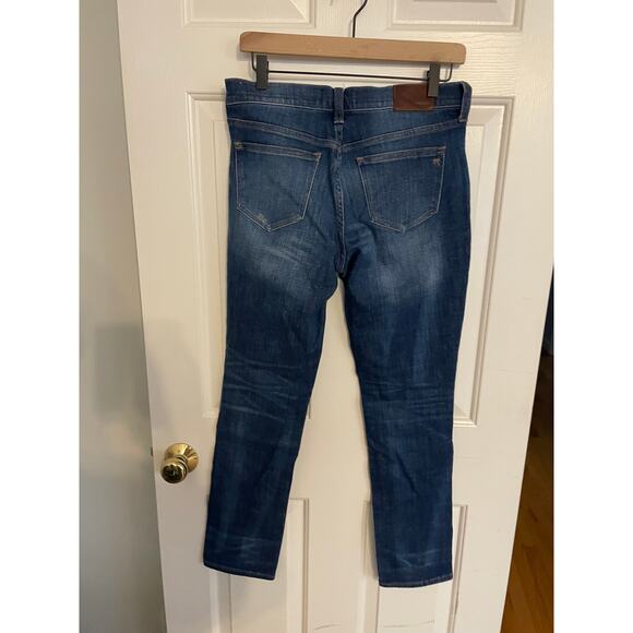 Madewell Distressed Womens Size 26 Jeans Slim Boyjean Stretch Medium Wash - Picture 2 of 12